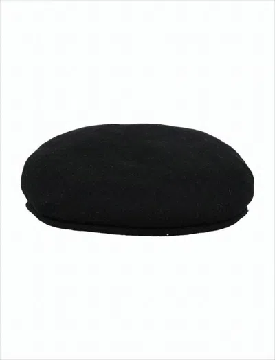 MARINE SERRE CLASSIC WOOL BERET WITH CRESCENT MOON EMBLEM