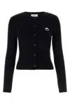 Marine Serre Core Knit Cardigan In Black