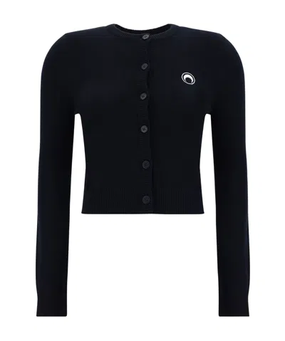 MARINE SERRE MARINE SERRE CORE BUTTON-UP KNITTED CARDIGAN