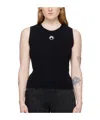 Marine Serre Black Moon Logo Vest In Black
