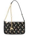 Marine Serre Moon Screenprint Leather Core Bag In Black