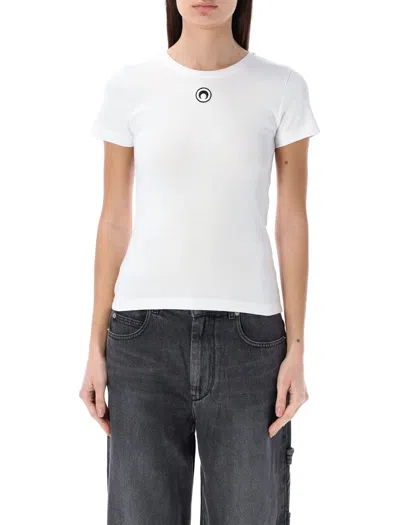 Marine Serre Cotton Baby T-shirt In White