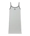 Marine Serre Cotton Dress In Ash Grey