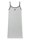 Marine Serre Cotton Dress In Grey