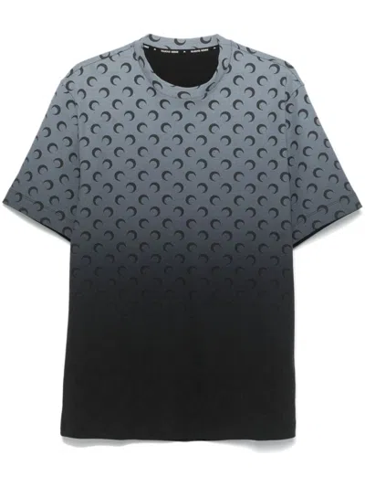 Marine Serre Cotton Jersey T-shirt In Grey