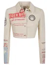 Marine Serre White Cotton Short Jacket