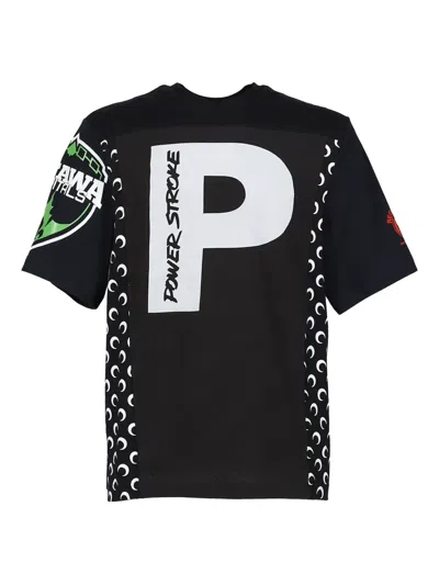 Marine Serre Cotton T-shirt In Black