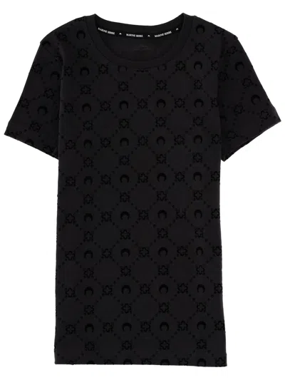 Marine Serre Cotton T-shirt In Black
