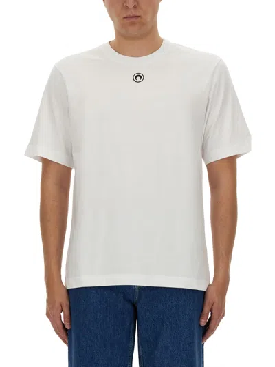 Marine Serre Cotton T-shirt In White