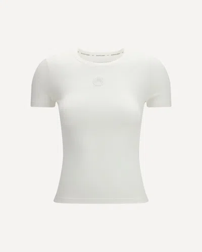 Marine Serre Cotton T-shirt Slim Fit In White