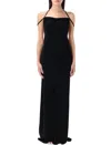 Marine Serre Women Long Dress With Neckline On The Back