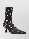 Marine Serre Moon Printed Jersey Ms Boots In Black