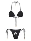 Marine Serre Crescent Moon Bikini Set In Black