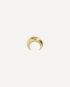 Marine Serre Regenerated Single Moon Earring