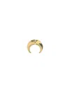 Marine Serre Regenerated Single Moon Earring In Gold