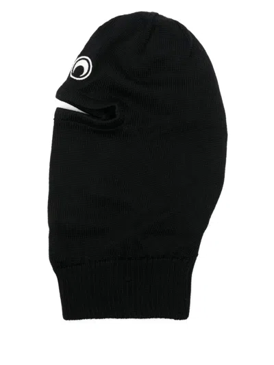 Marine Serre Crescent Moon-embroidered Balaclava In Black