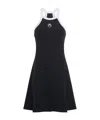 Marine Serre Crescent Moon-embroidered Mini Dress In Black