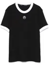 Marine Serre Crescent Moon-embroidered T-shirt In Black