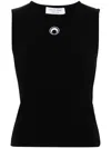 Marine Serre Black Moon Logo Vest In Black