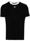 Marine Serre Crescent Moon-embroidered T-shirt In Black