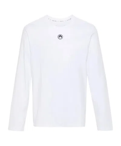 Marine Serre Crescent Moon Long-sleeve T-shirt In White