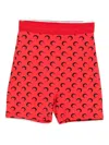Marine Serre Crescent Moon-motif Tights In Red