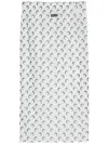 Marine Serre Crescent-moon-print Midi Skirt In 白色