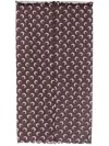 Marine Serre Brown Moon Printed Mesh Midi Skirt In Brown