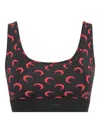 Marine Serre Crescent Moon-print Sports Bra In Multi