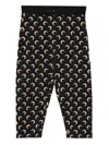 Marine Serre Crescent Moon-print Trousers In Black