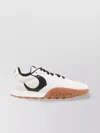 Marine Serre Crescent Moon Suede Panel Sneakers In White