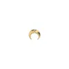 Marine Serre Regenerated Single Moon Earring In Gold