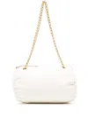 Marine Serre Crescent-motif Leather Tote Bag In White