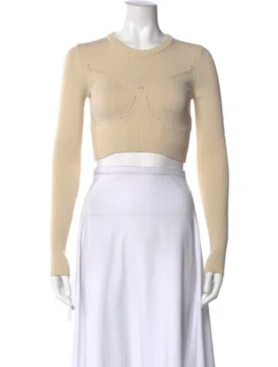 Pre-owned Marine Serre Crew Neck Sweater In Neutral