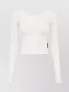 Marine Serre Recycled Mesh Flock Ss Cropped Top