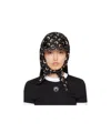 Marine Serre Curved Brim Baseball Cap In Black