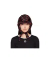 Marine Serre Curved Brim Baseball Cap In Black