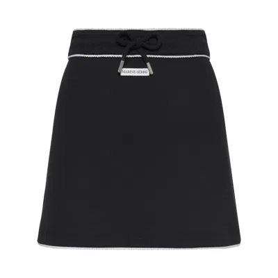 Pre-owned Marine Serre Cute 70's Mini Skirt 'black' | Women's Size Xs