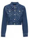 Marine Serre Deadstock Moonogram-pattern Denim Jacket