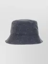 Marine Serre Denim Bucket Hat With Moon Laser Print In Pink
