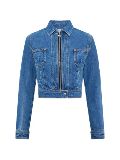 Marine Serre Denim Cotton Jacket