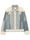 Marine Serre Denim Jacket In Blue
