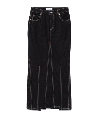 MARINE SERRE DENIM SKIRT