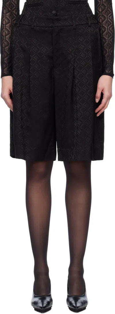 Marine Serre Diamond Jacquard Cut Shorts