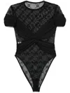 Marine Serre Pendant Knitted Jumpsuit In Black