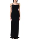 Marine Serre Women Long Dress With Neckline On The Back