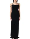 Marine Serre Women Long Dress With Neckline On The Back