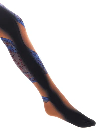 Marine Serre Draped Statue Leggings Multicolor