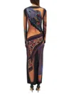 Marine Serre Women's Draped Statue Long Dress