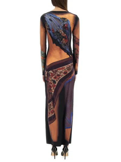 Marine Serre Women's Draped Statue Long Dress
